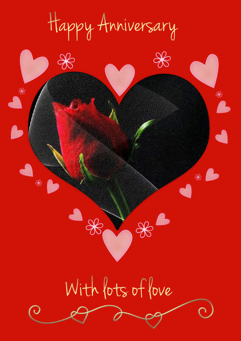 Anniversary Heart - card made with Crafty Bob's Card Creator