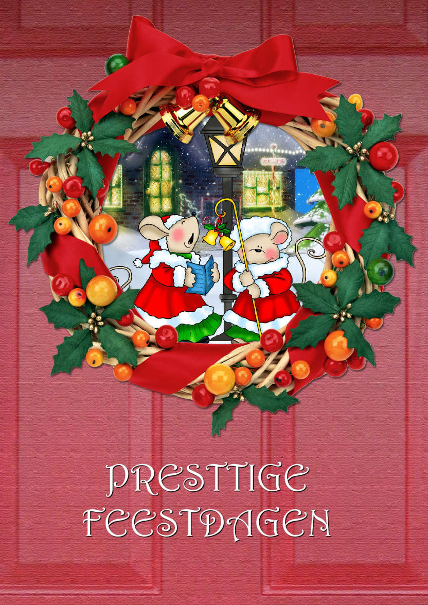 Christmas Door Photo Card - card made with Crafty Bob's Card Creator