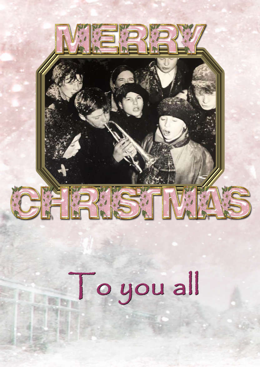 Christmas Word Frame - card made with Crafty Bob's Card Creator