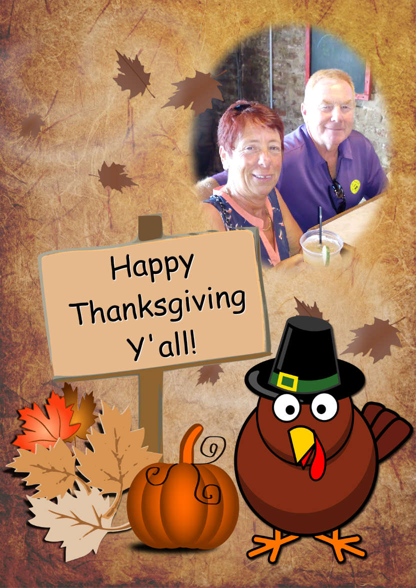 Thanksgiving Turkey Photo Card - card made with Crafty Bob's Card Creator