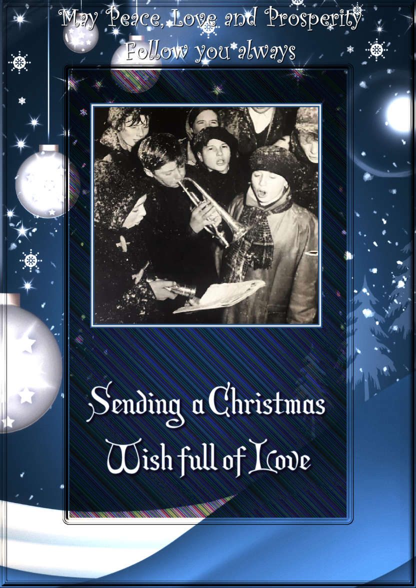 Sending a Christmas Wish Photo Card - card made with Crafty Bob's Card Creator