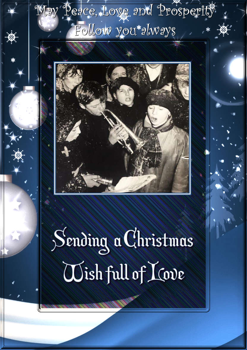 Sending a Christmas Wish Photo Card - card made with Crafty Bob's Card Creator