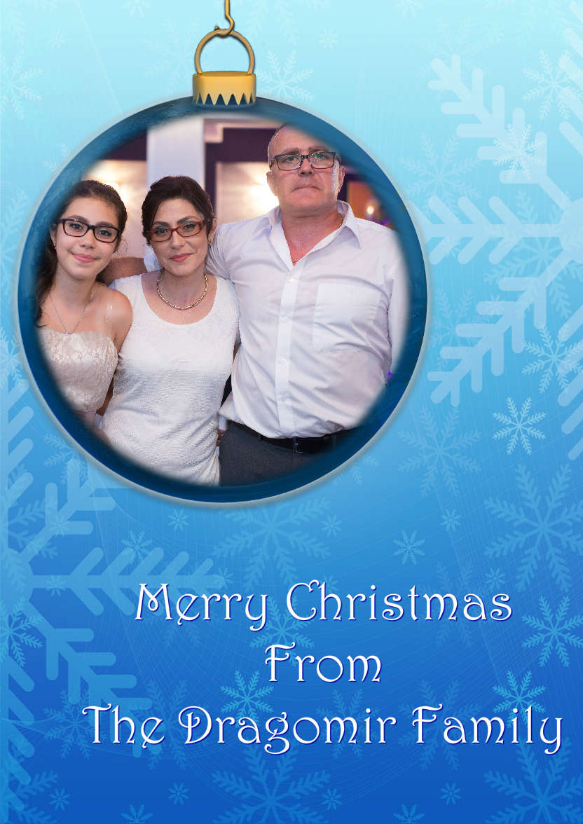 Christmas Bauble Aperture Card - card made with Crafty Bob's Card Creator
