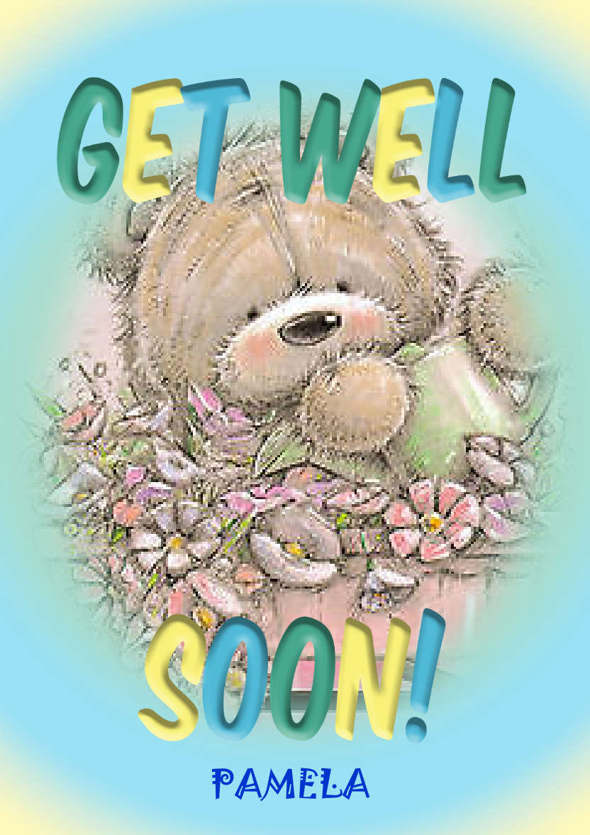 Get Well Soon Frame Photo Card - card made with Crafty Bob's Card Creator