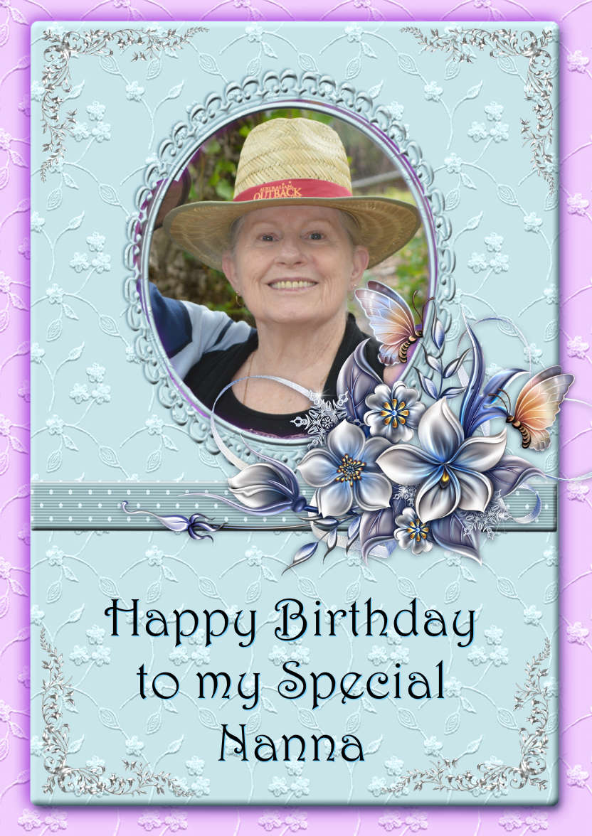 Lacy and Floral Design for Many Occasions #5 - card made with Crafty Bob's Card Creator