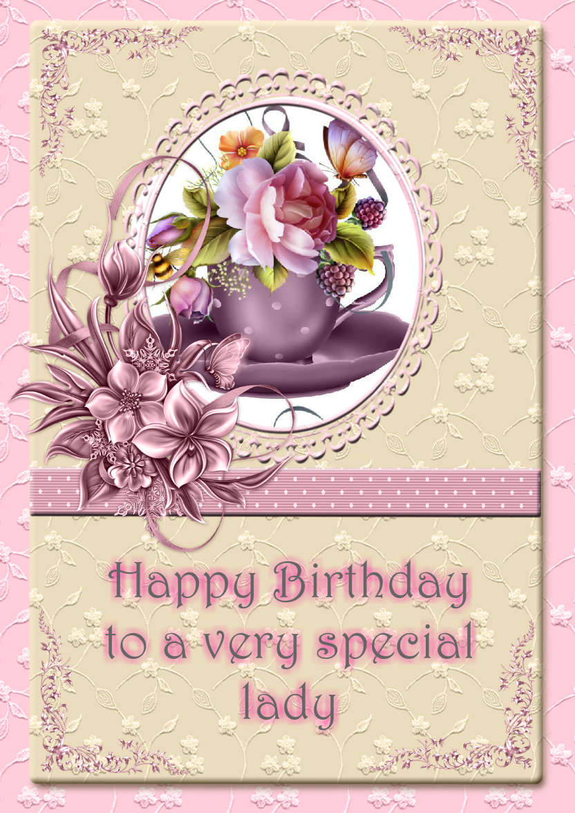 Lovely Female Design for Lots of Occasions - card made with Crafty Bob's Card Creator