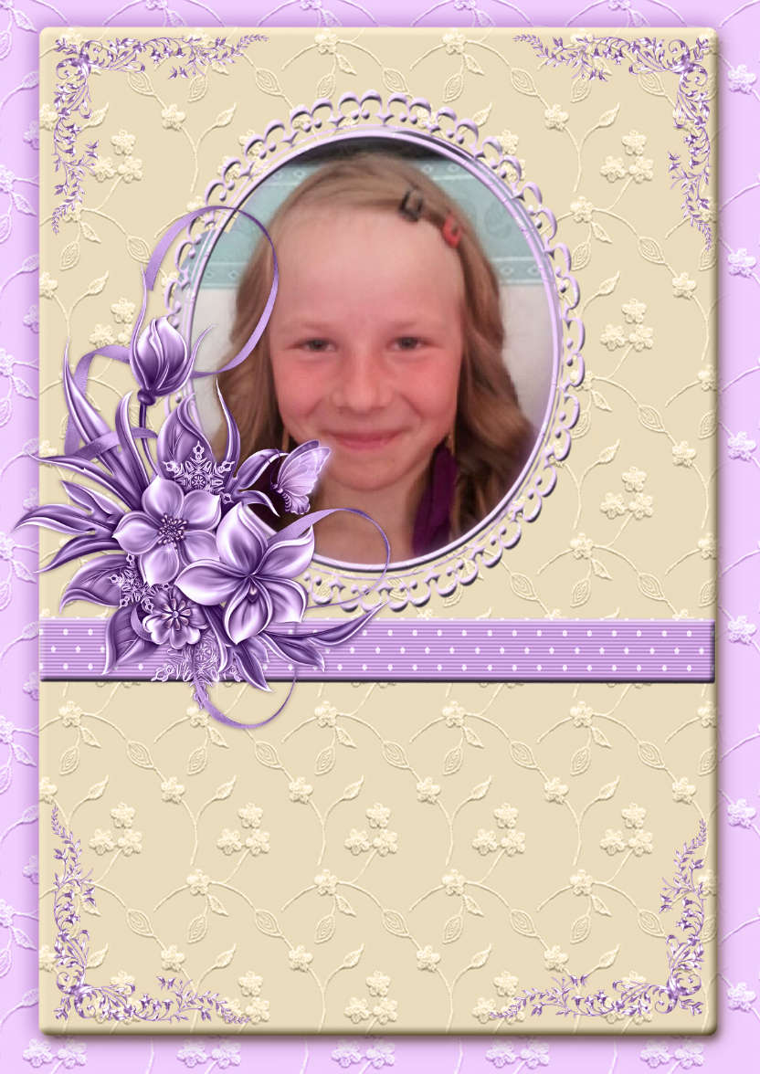 Lacy and Floral Design for Many Occasions #3 - card made with Crafty Bob's Card Creator