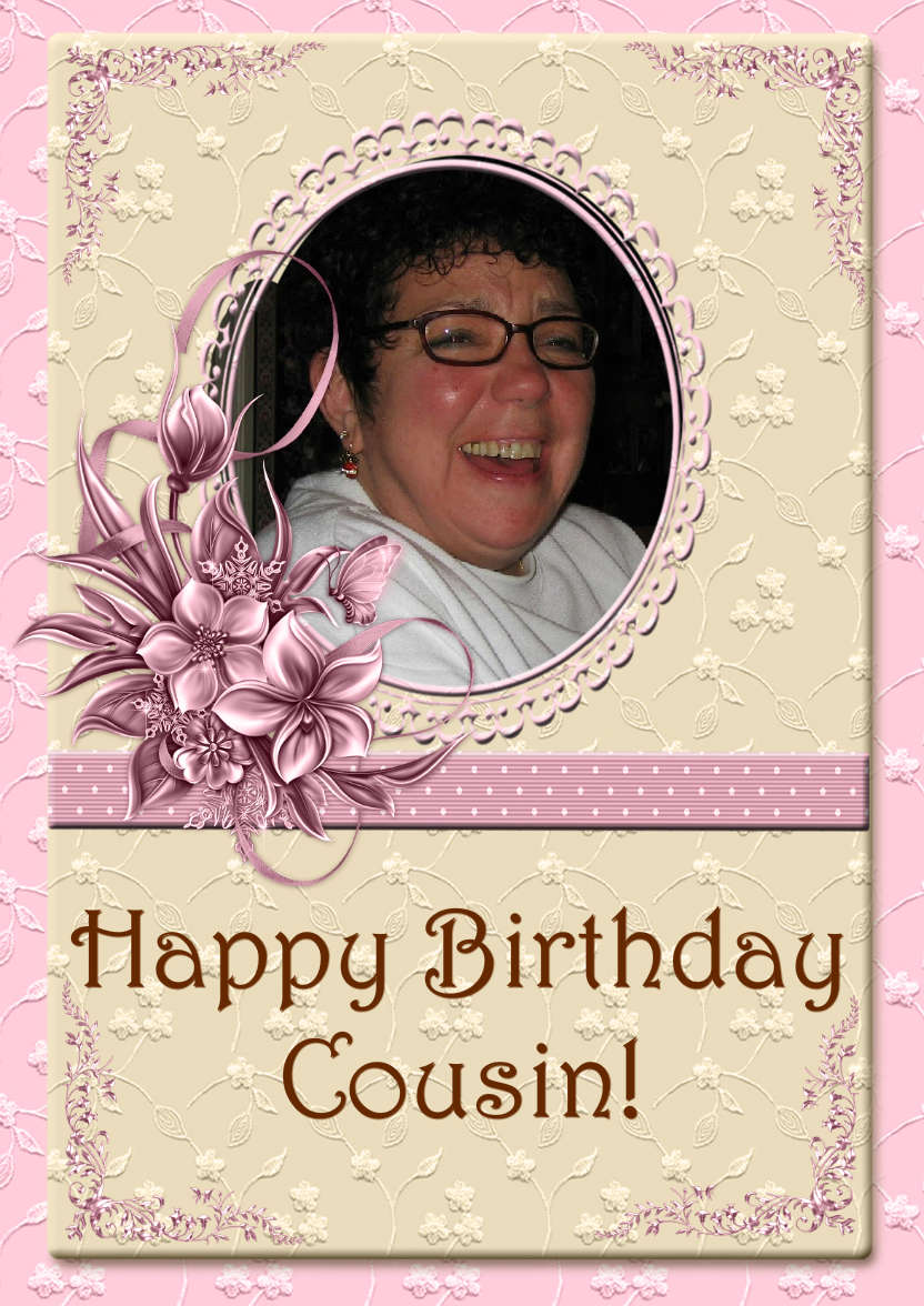Lovely Female Design for Lots of Occasions - card made with Crafty Bob's Card Creator