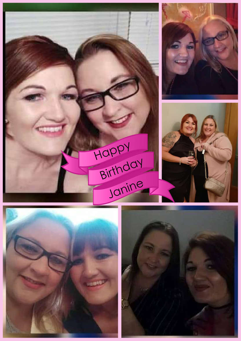 Multi-photo Card with Banner Pink - card made with Crafty Bob's Card Creator