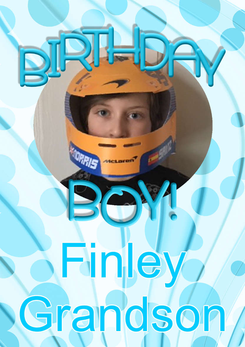 Birthday Boy Aperture Frame Card - card made with Crafty Bob's Card Creator