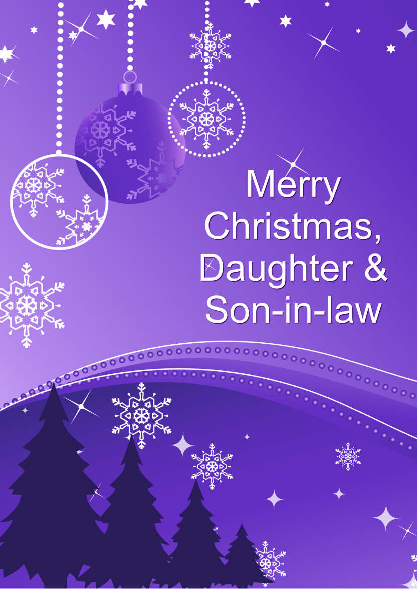 Christmas Tree Silhouette Scene - card made with Crafty Bob's Card Creator