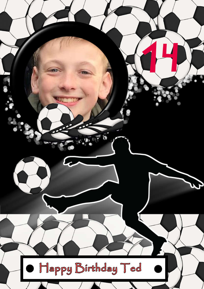 Football Crazy - card made with Crafty Bob's Card Creator