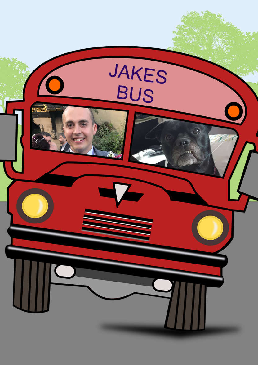 Bus Driver - card made with Crafty Bob's Card Creator