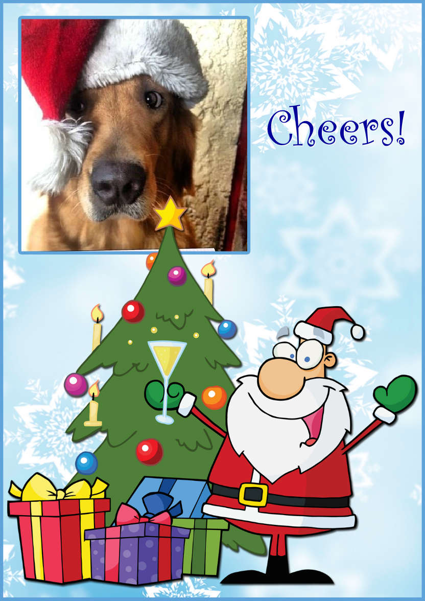 Cheers Santa - card made with Crafty Bob's Card Creator
