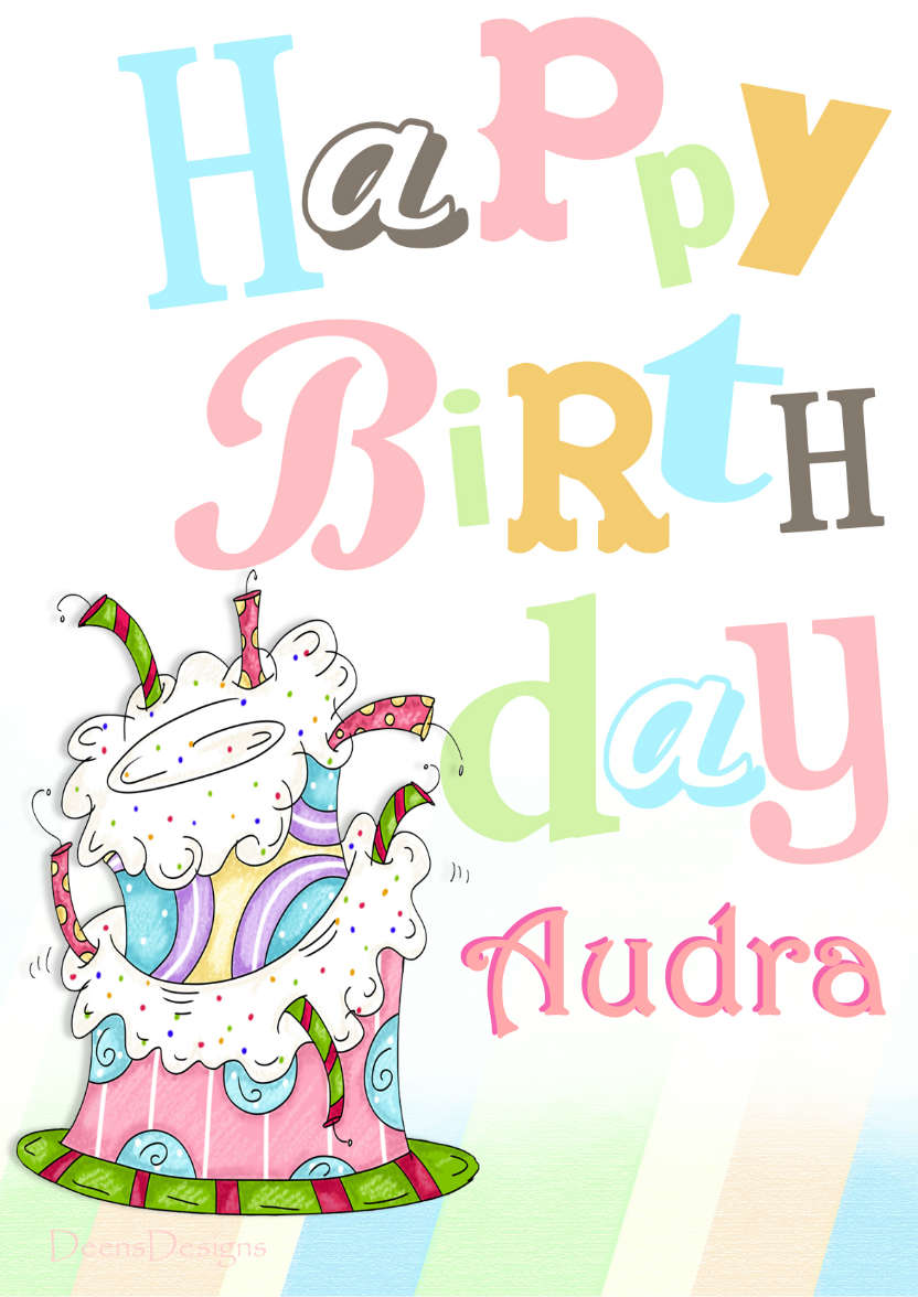 Funky Birthday Cake Card - card made with Crafty Bob's Card Creator