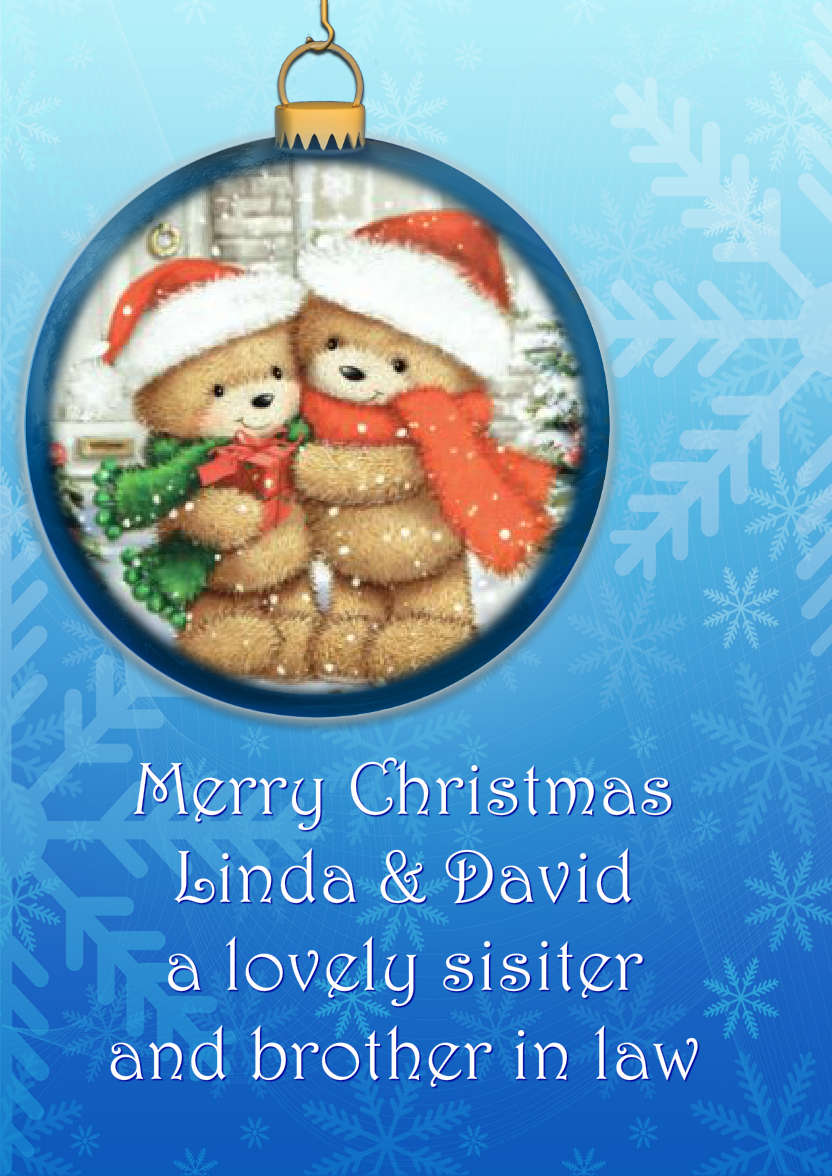 Christmas Bauble Aperture Card - card made with Crafty Bob's Card Creator