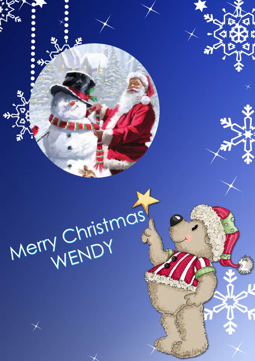 When I Wish Upon a Star Christmas Aperture Card Front - card made with Crafty Bob's Card Creator