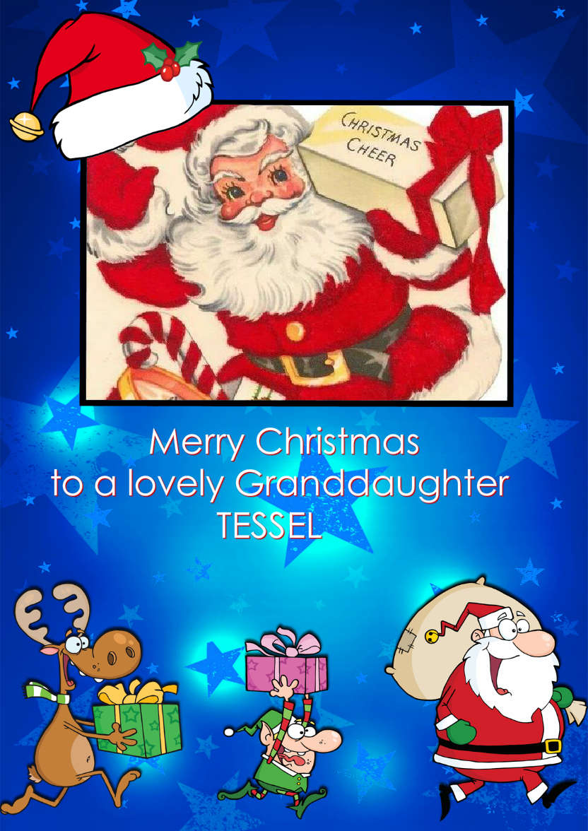 Santa and Friends Photo Card - card made with Crafty Bob's Card Creator
