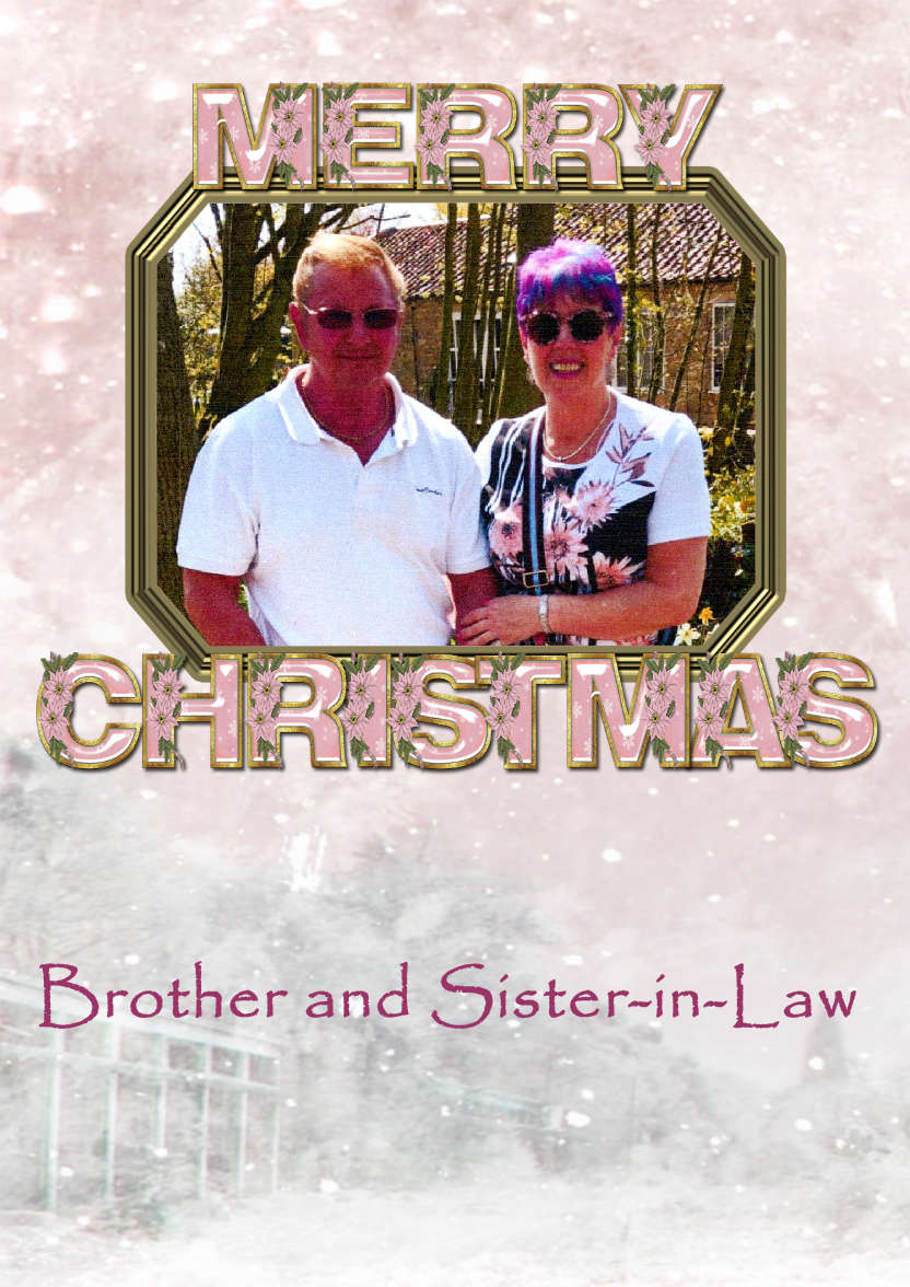 Christmas Word Frame - card made with Crafty Bob's Card Creator