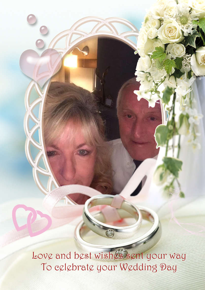 Wedding Day/anniversary Aperture Card - card made with Crafty Bob's Card Creator