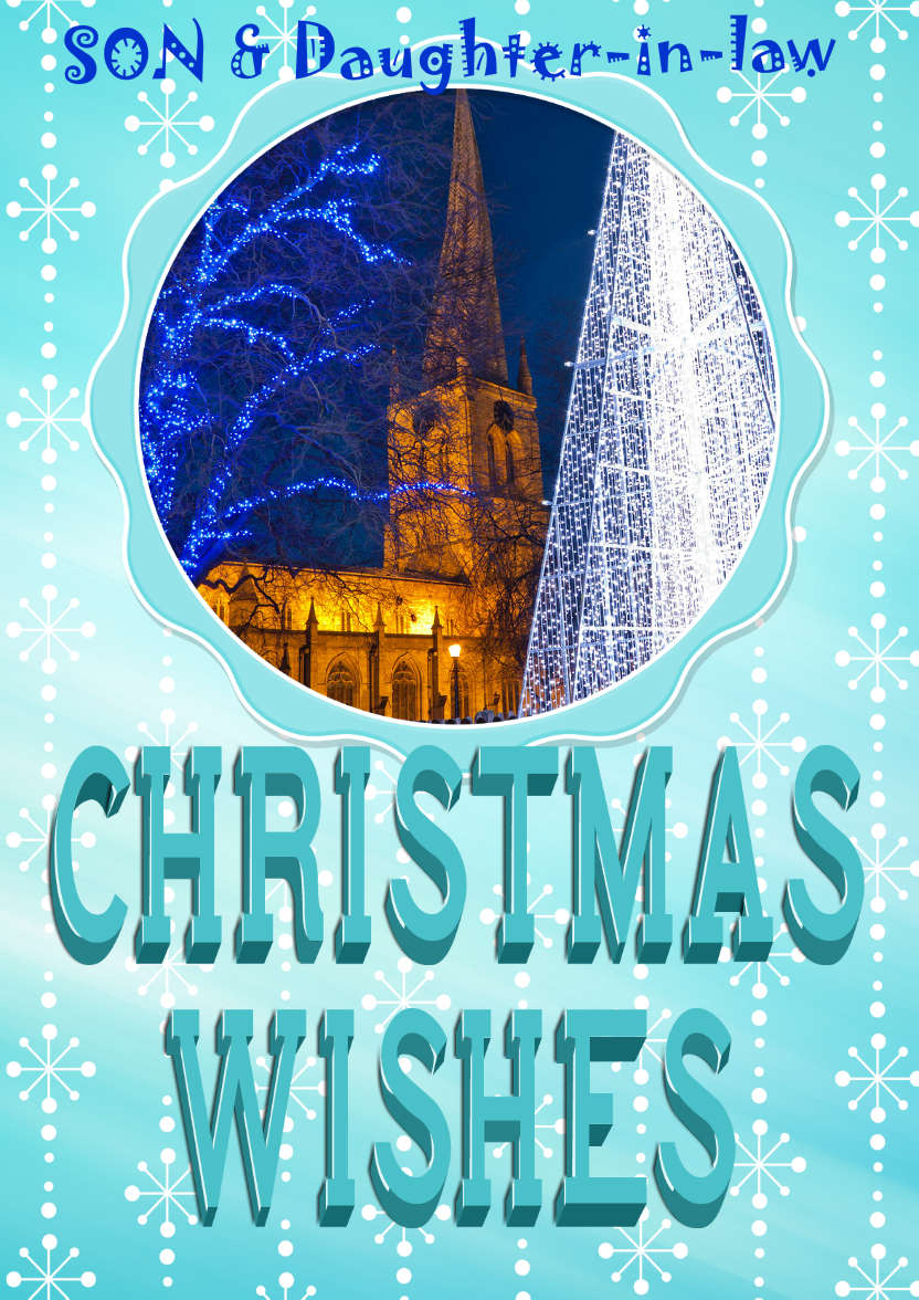 Christmas Wishes Photo Card - card made with Crafty Bob's Card Creator