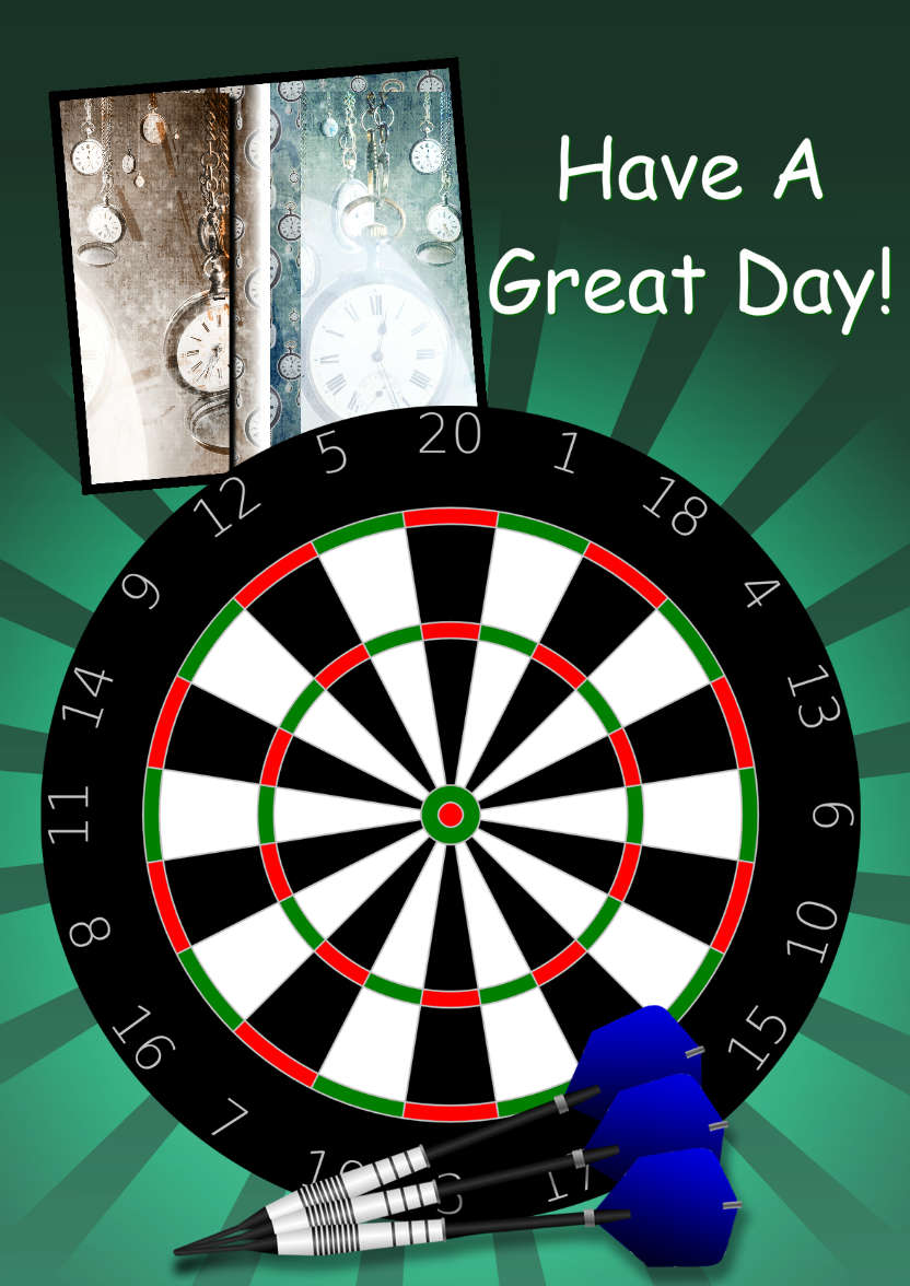 Darts Aperture Card - card made with Crafty Bob's Card Creator