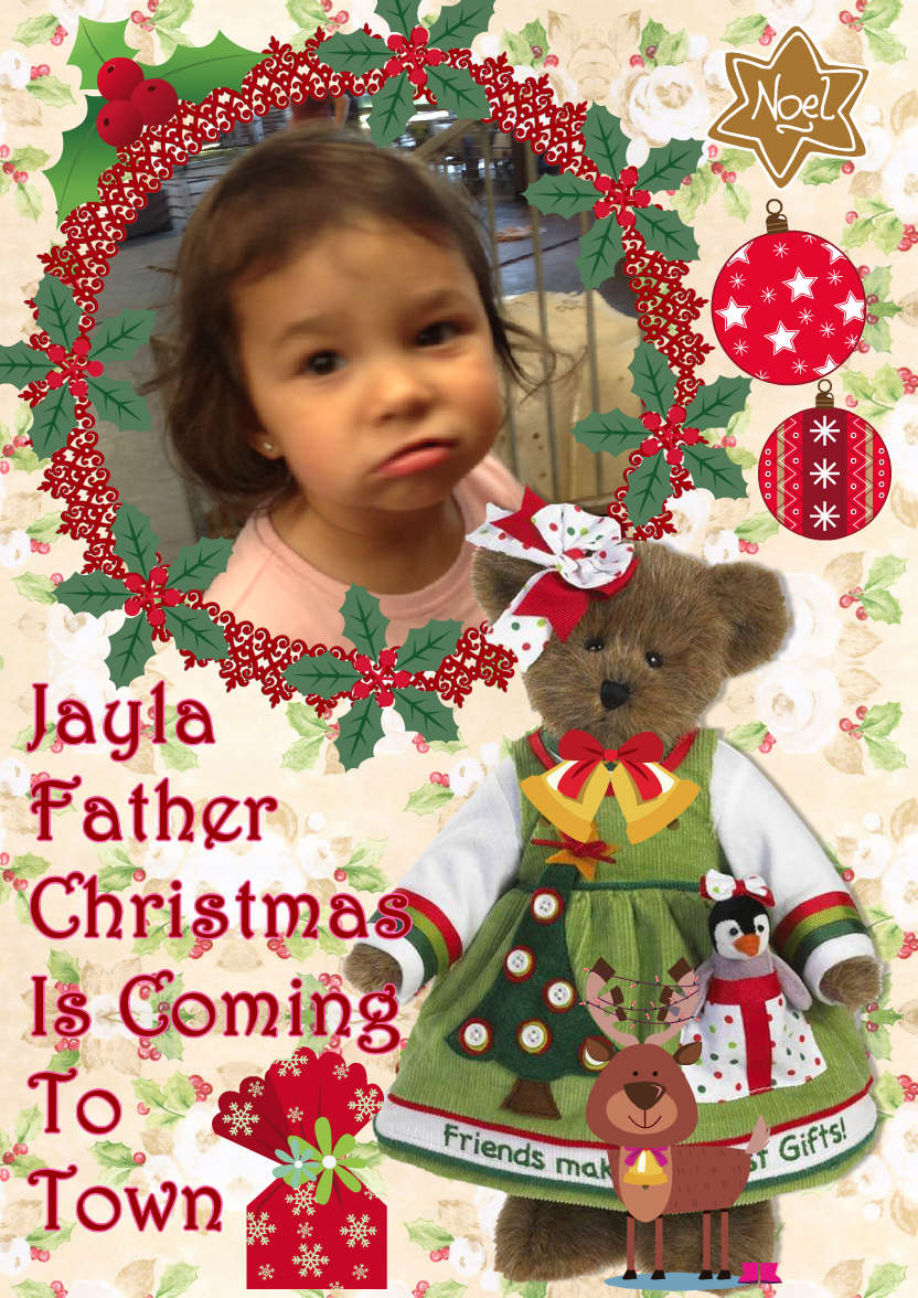 Christmas Teddy - card made with Crafty Bob's Card Creator