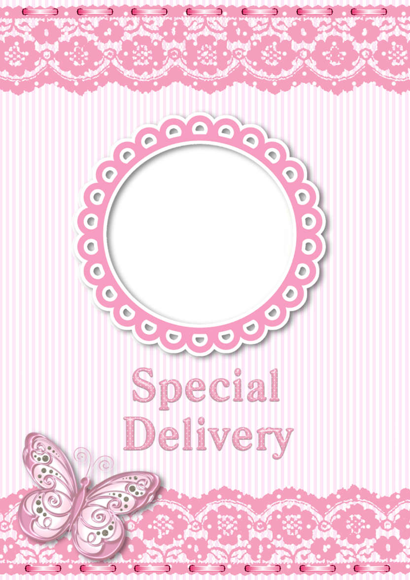 Special Delivery - Girl - card made with Crafty Bob's Card Creator