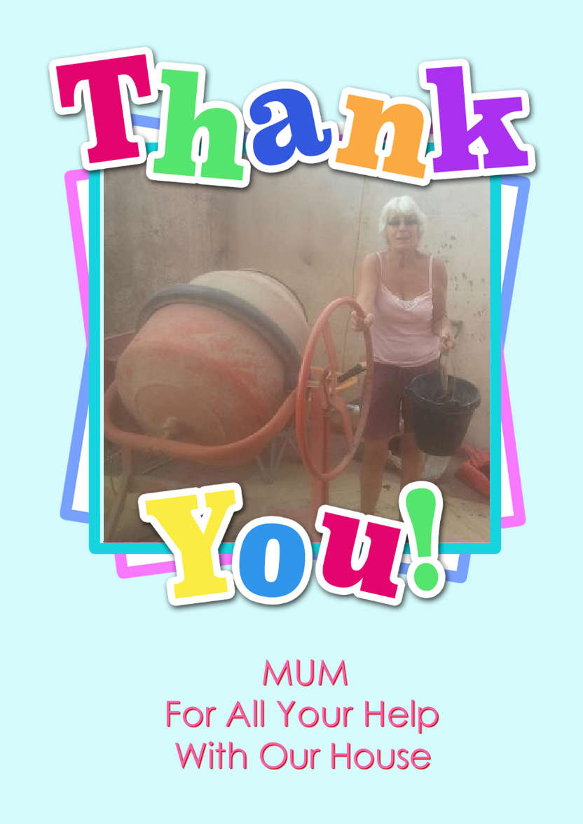 Thank You Aperture Card Front - card made with Crafty Bob's Card Creator