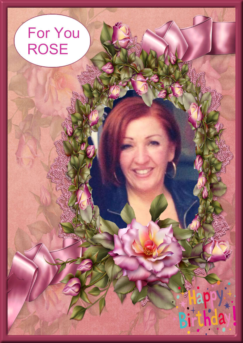 Pink Rose Cup Card - card made with Crafty Bob's Card Creator