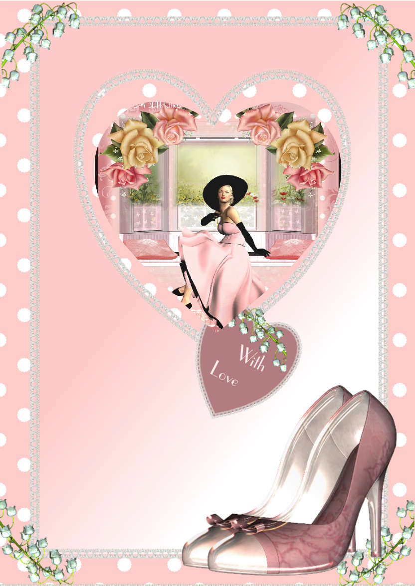 Love Shoes!! - card made with Crafty Bob's Card Creator