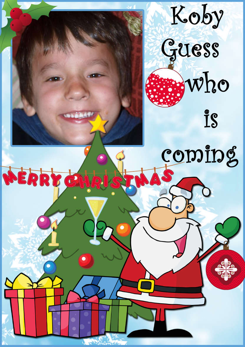 Cheers Santa - card made with Crafty Bob's Card Creator