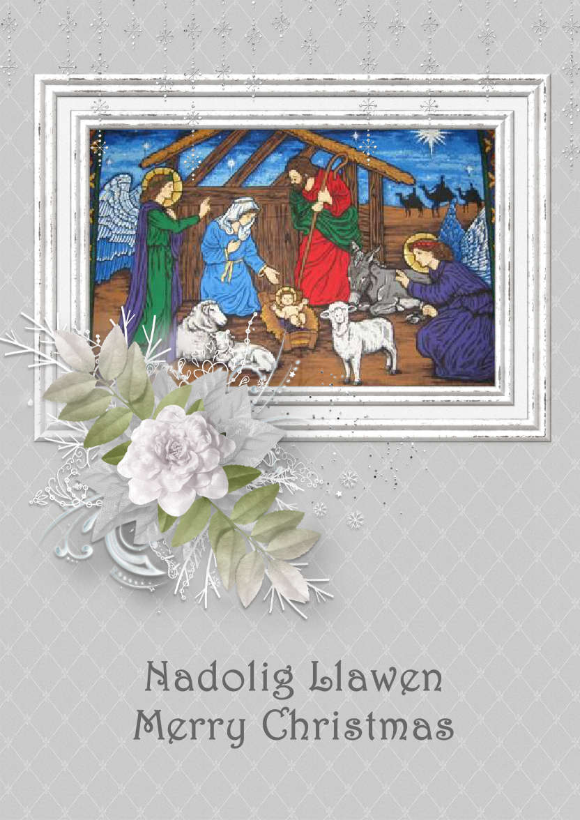 Winter Frame Photo Card - card made with Crafty Bob's Card Creator