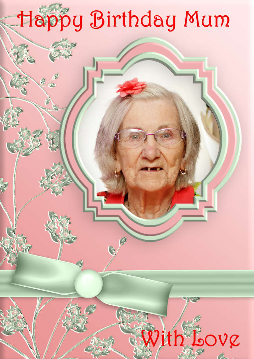 Pretty in Pink - card made with Crafty Bob's Card Creator