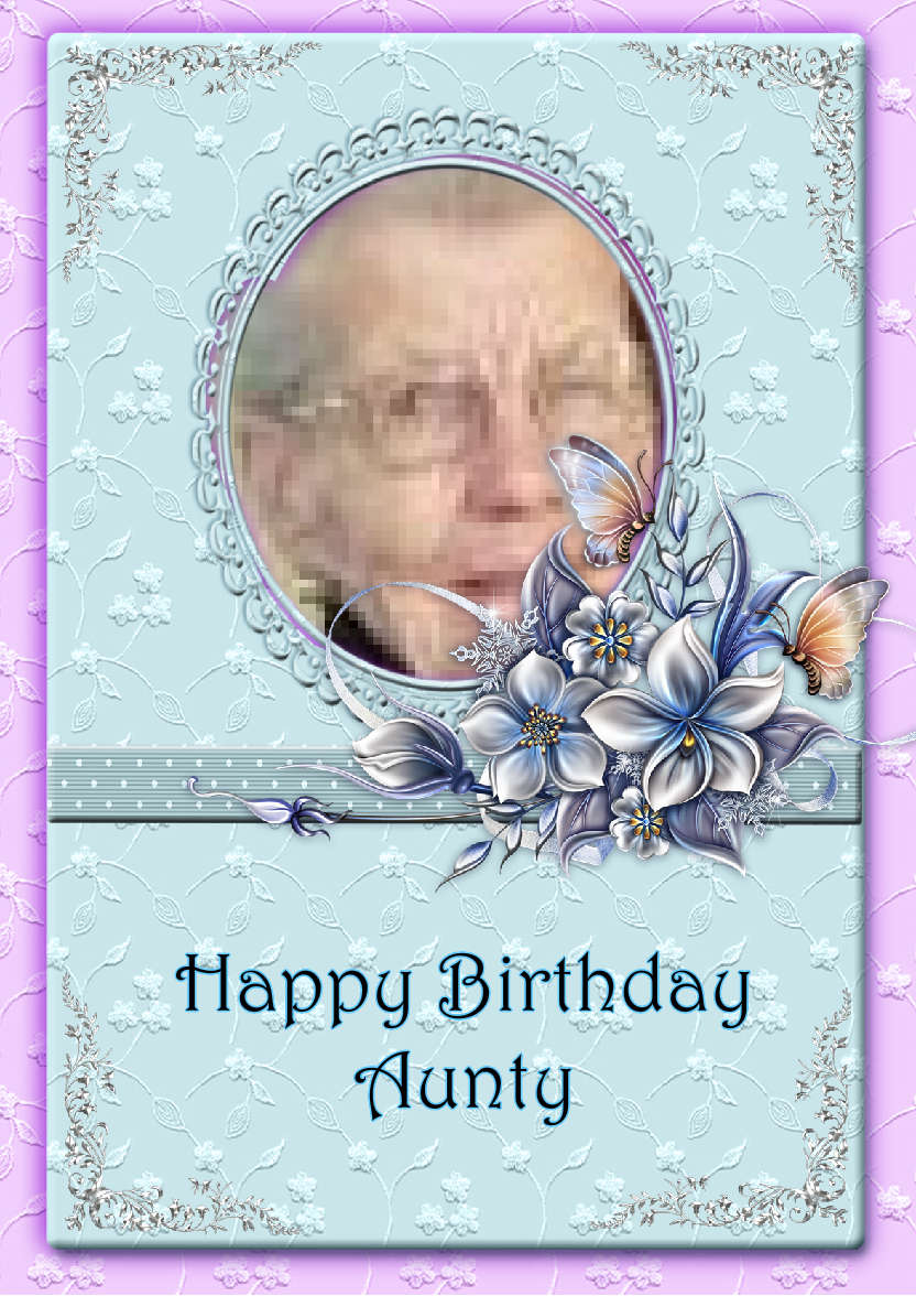 Lacy and Floral Design for Many Occasions #5 - card made with Crafty Bob's Card Creator