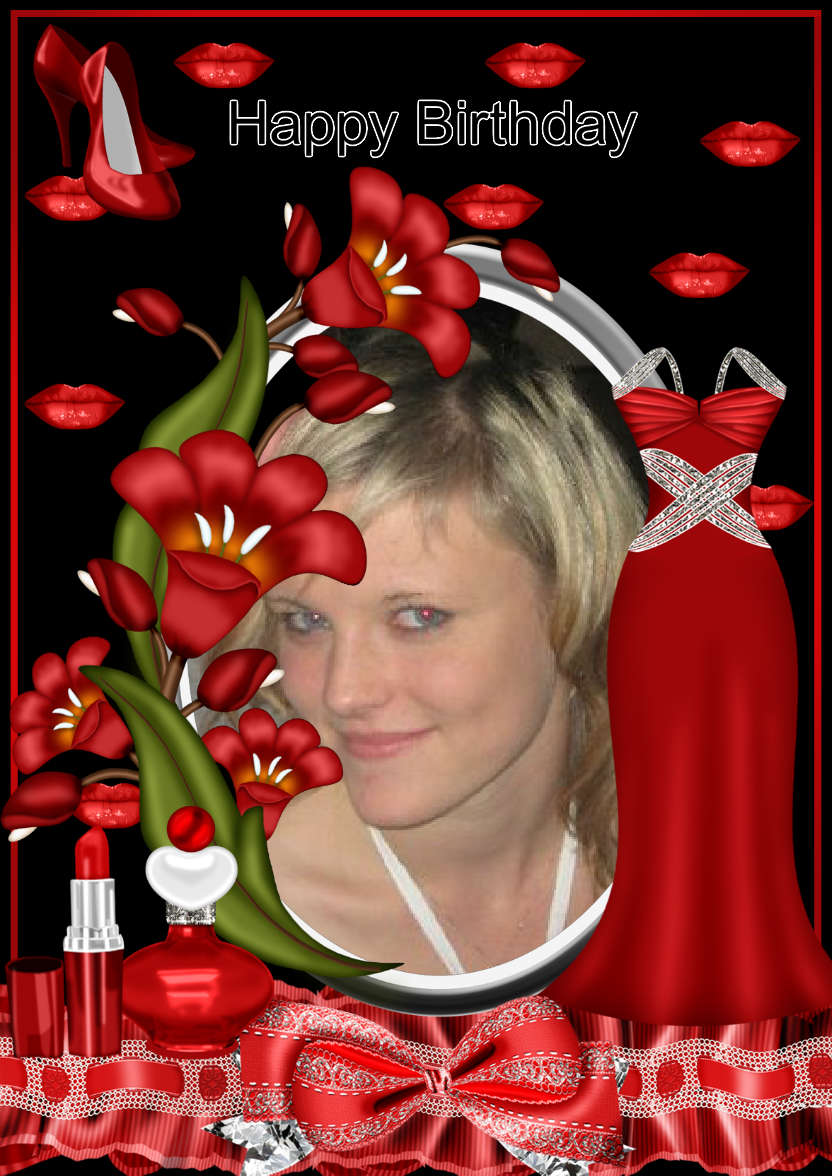 Birthday Diva - card made with Crafty Bob's Card Creator