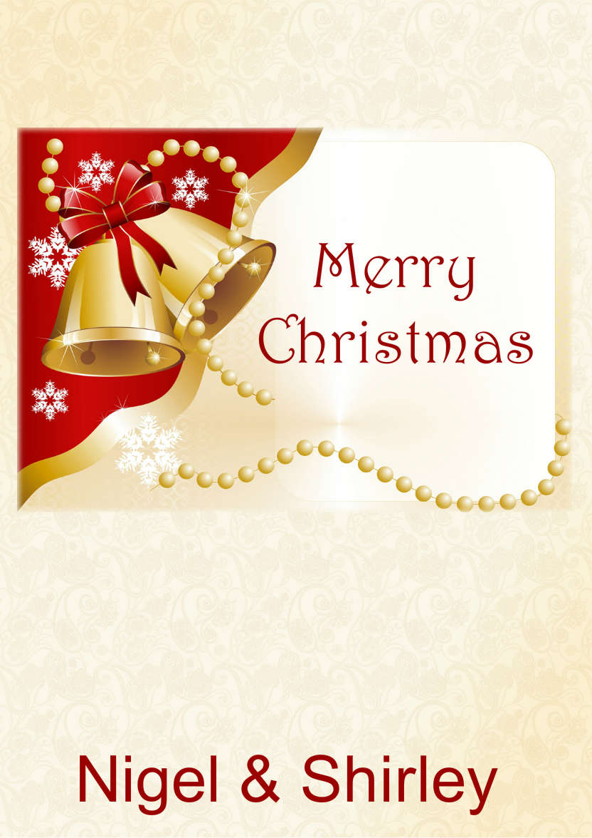 Jingle Bells Christmas Card - card made with Crafty Bob's Card Creator