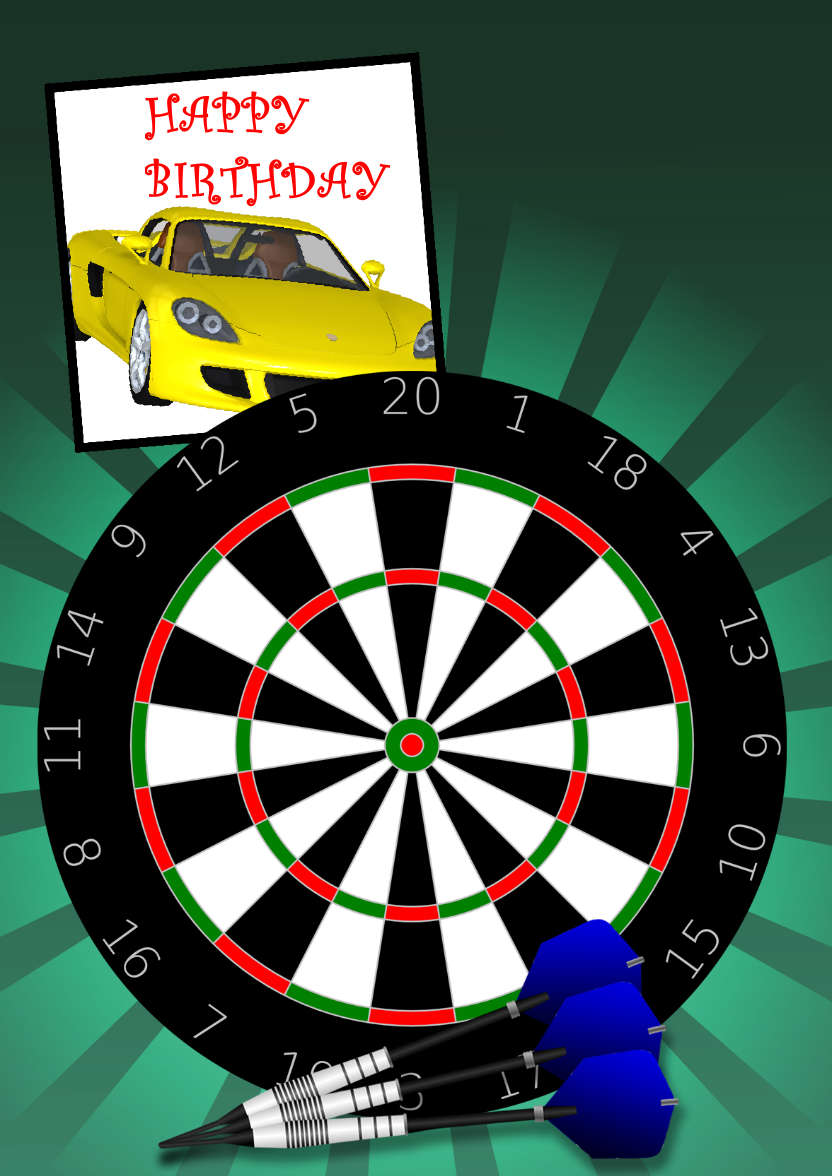 Darts Aperture Card - card made with Crafty Bob's Card Creator