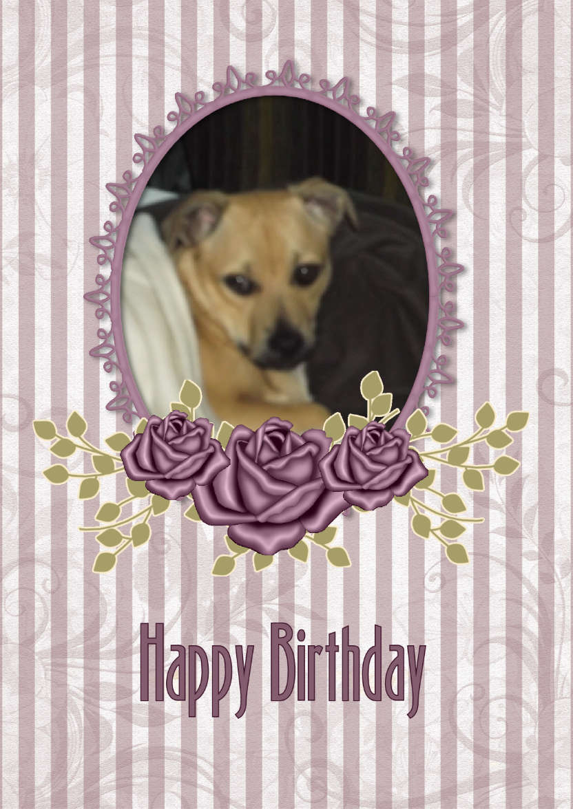 Vintage Roses - card made with Crafty Bob's Card Creator