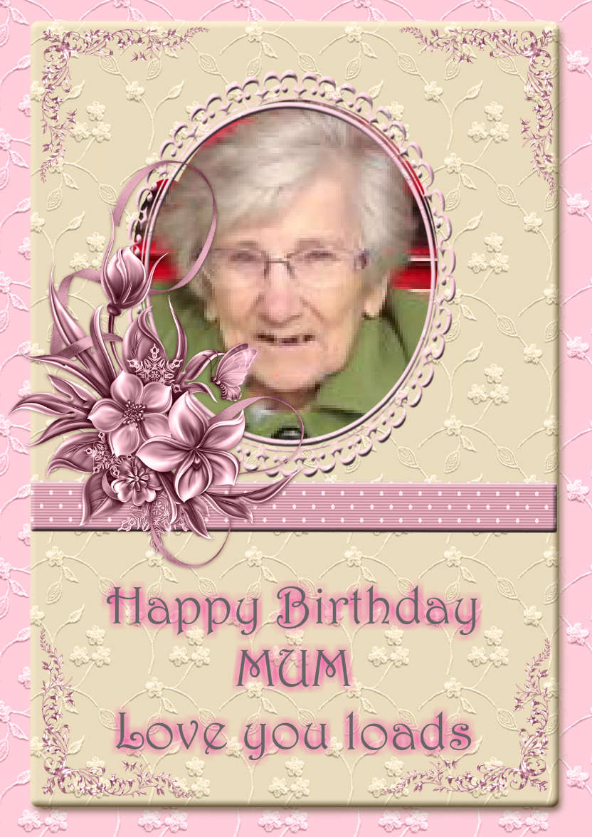 Lovely Female Design for Lots of Occasions - card made with Crafty Bob's Card Creator