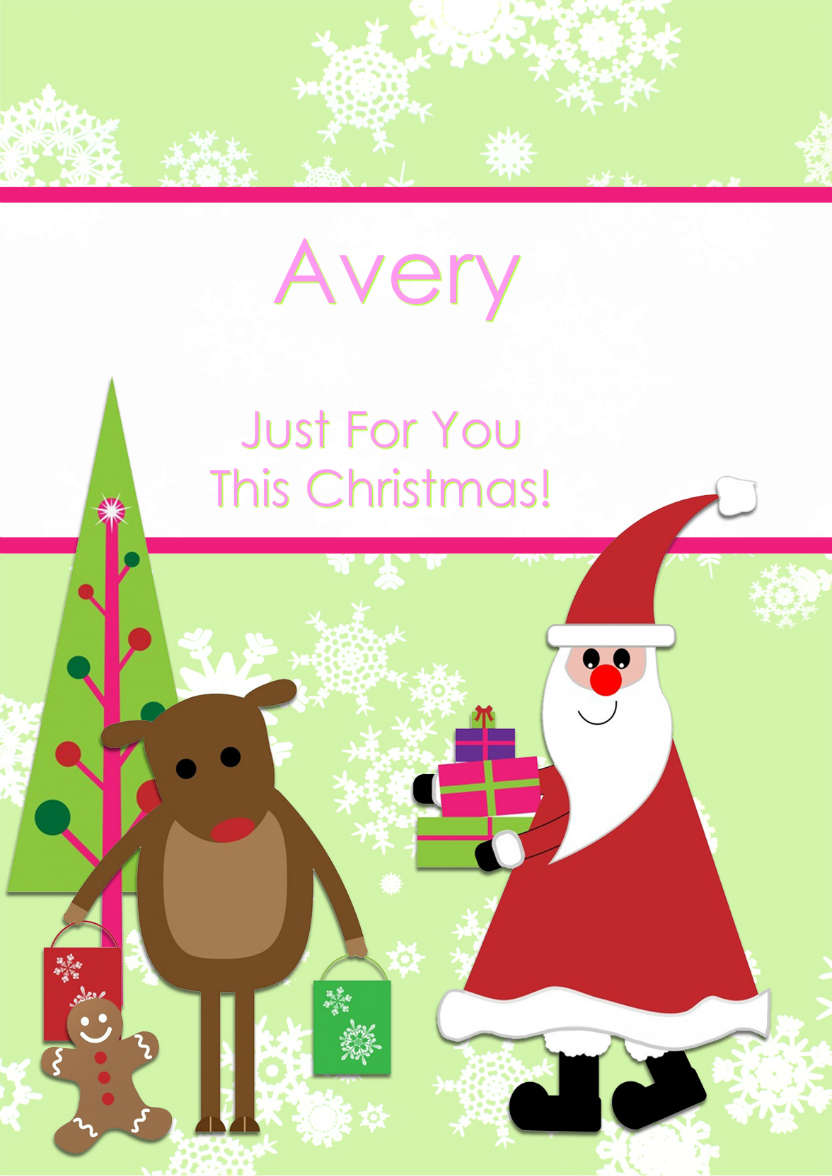 Christmas Friends - card made with Crafty Bob's Card Creator