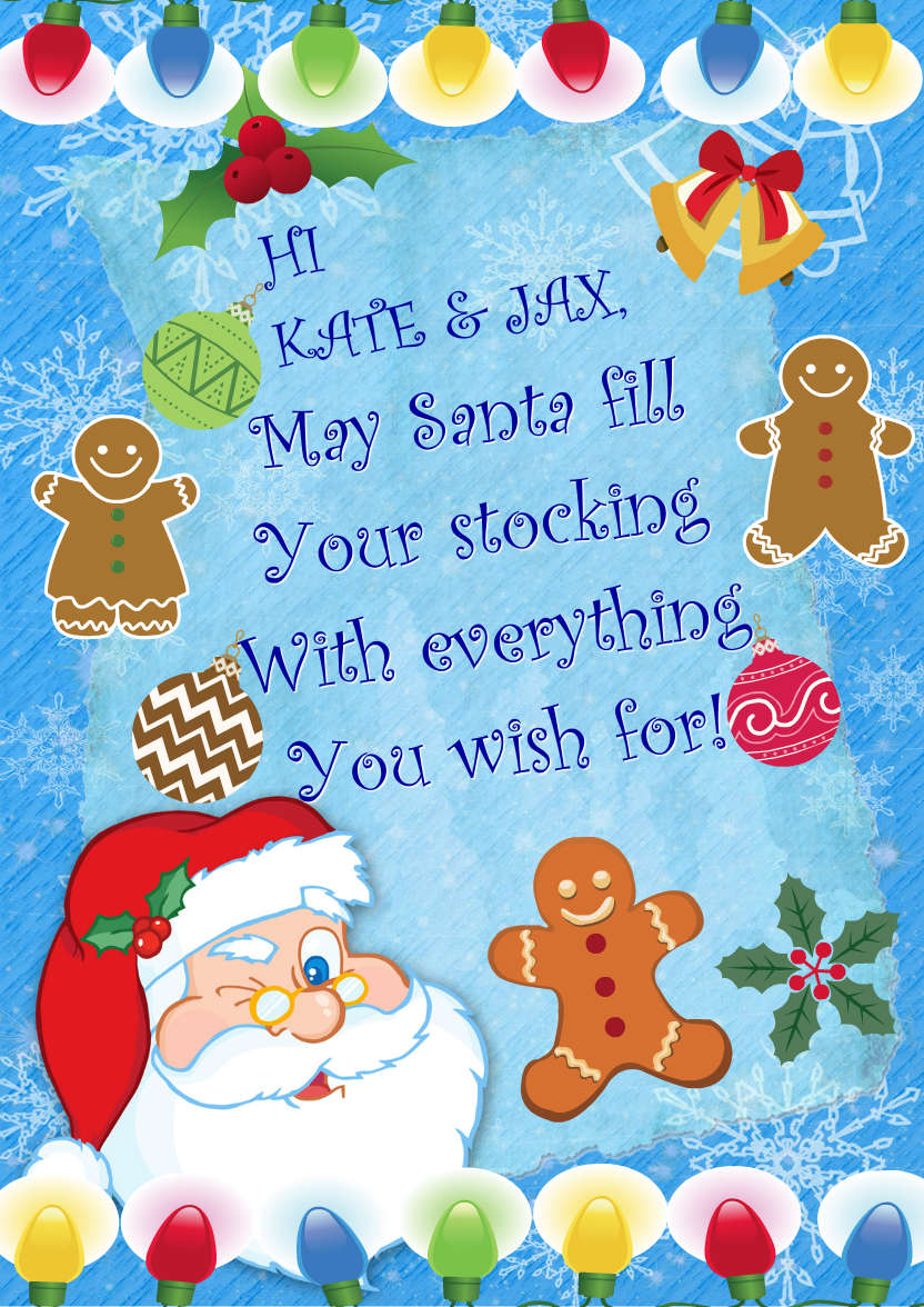 Winking Santa - card made with Crafty Bob's Card Creator