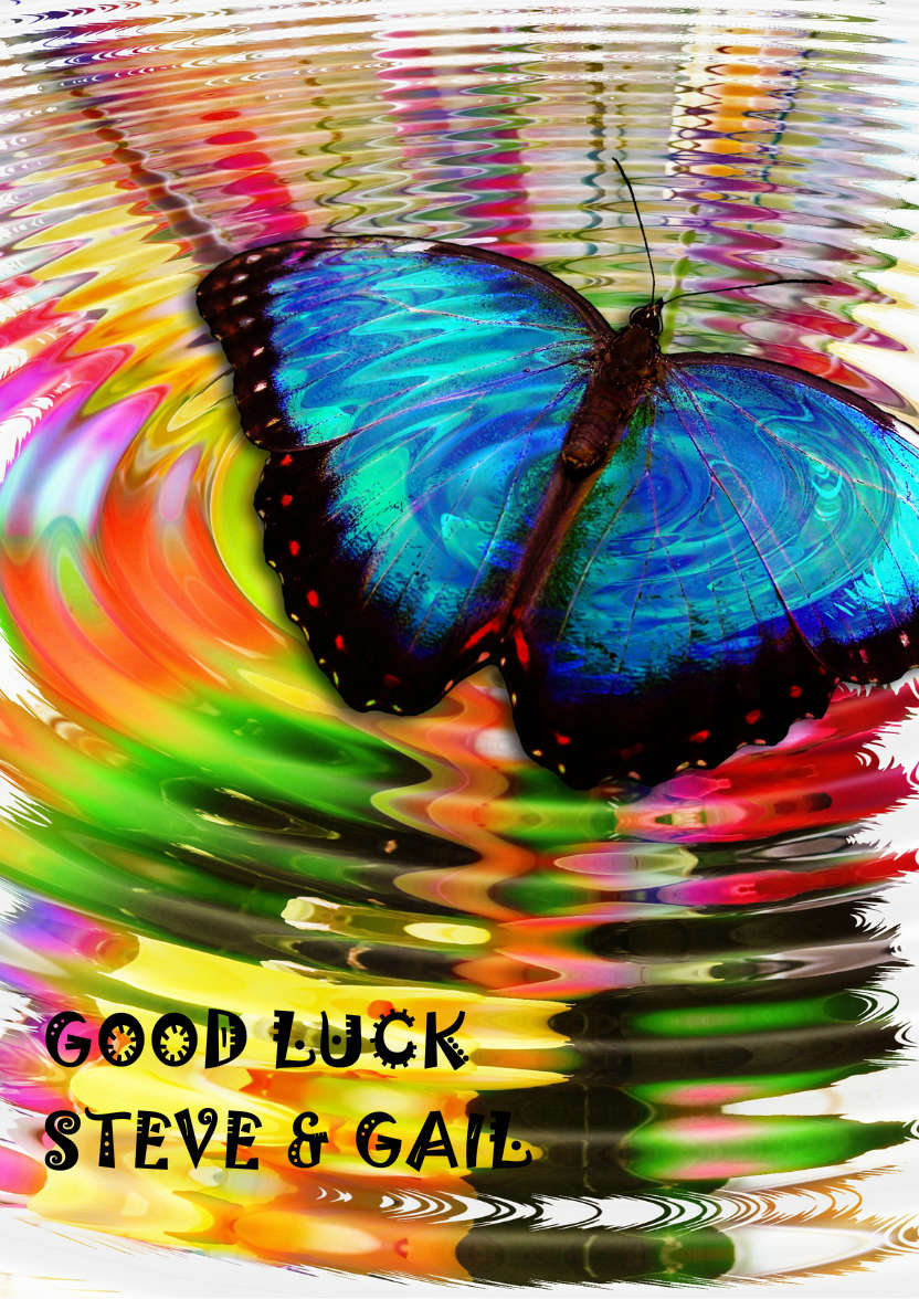 Butterfly Dreams - card made with Crafty Bob's Card Creator