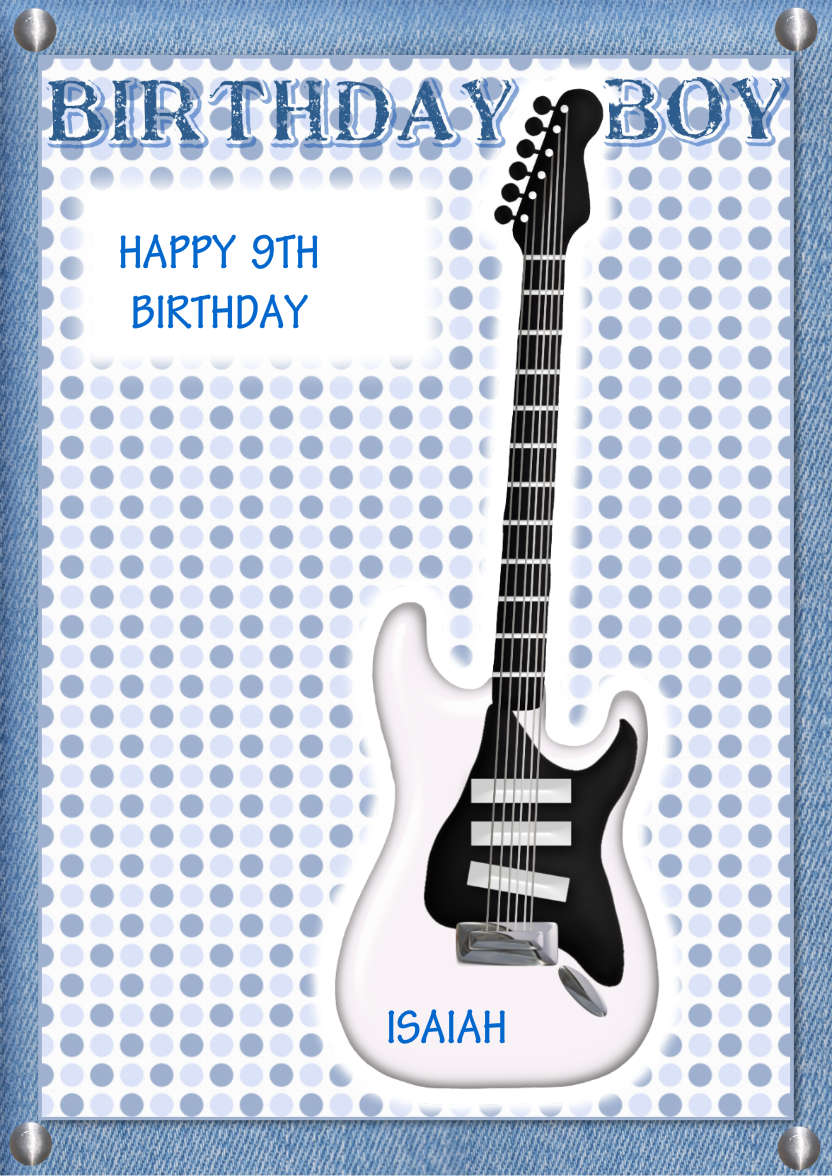 Guitar Fan - card made with Crafty Bob's Card Creator