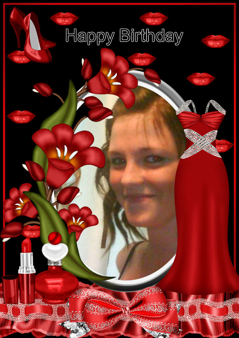 Birthday Diva - card made with Crafty Bob's Card Creator