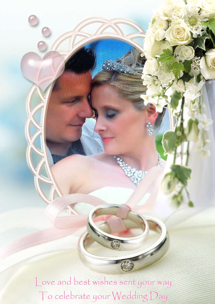 Wedding Day/anniversary Aperture Card - card made with Crafty Bob's Card Creator