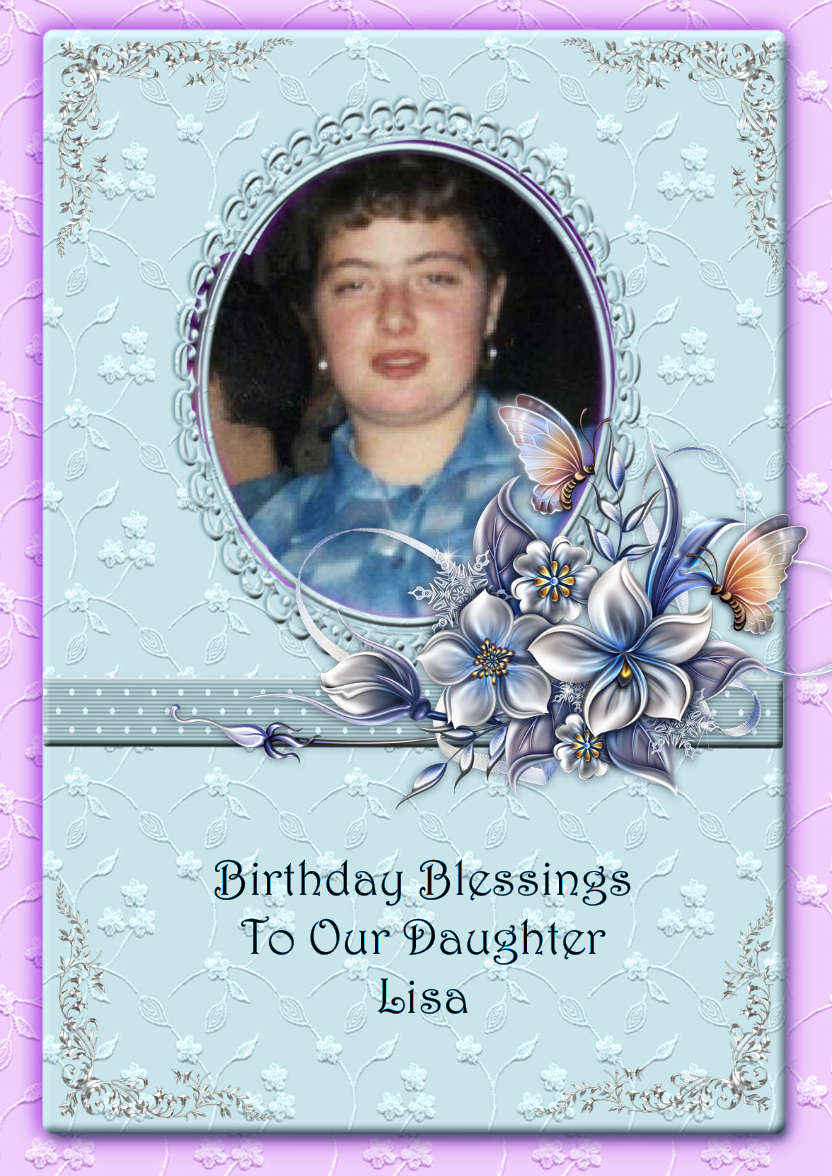 Lacy and Floral Design for Many Occasions #5 - card made with Crafty Bob's Card Creator