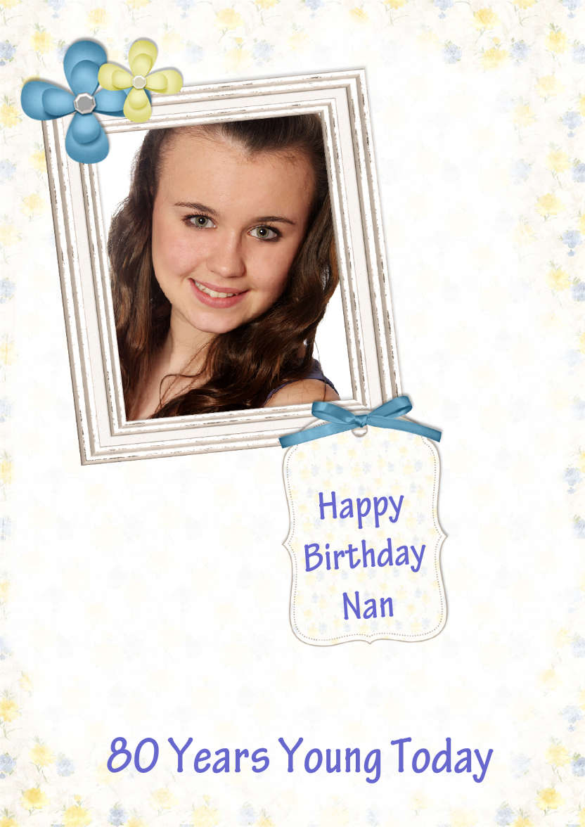 Shabby Chic Frame Card - card made with Crafty Bob's Card Creator
