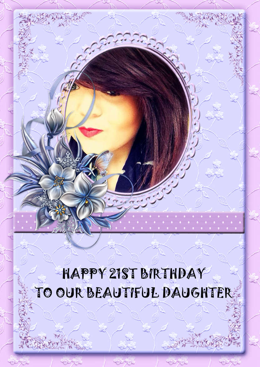 Lacy and Floral Design for Many Occasions - card made with Crafty Bob's Card Creator