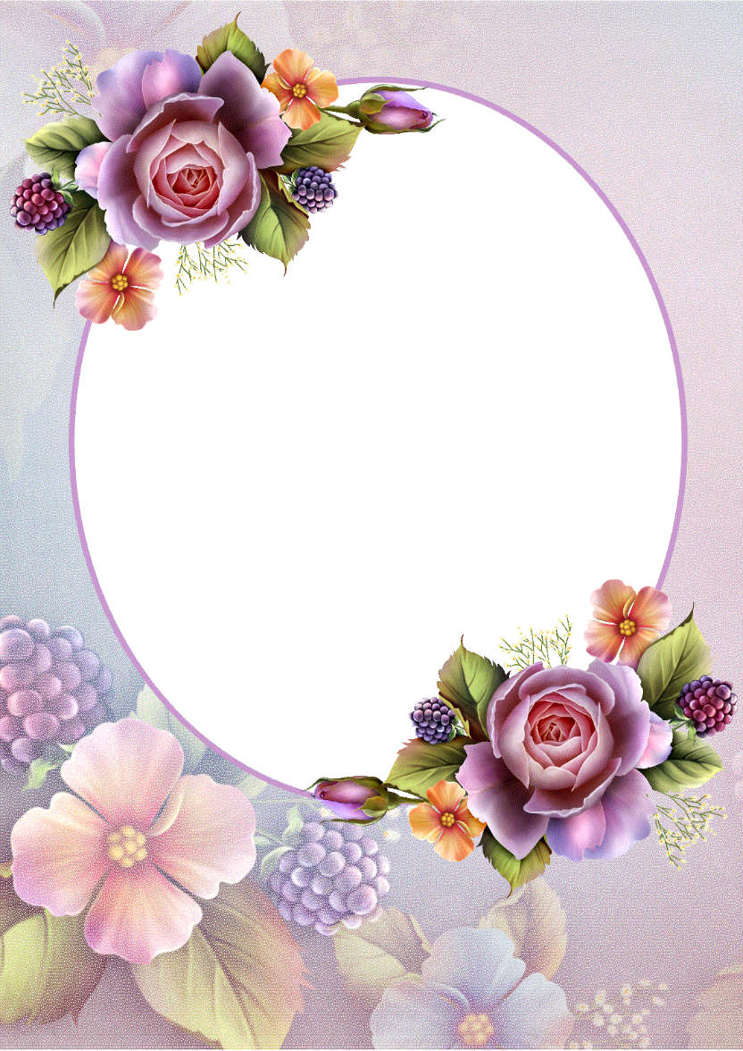 Soft Floral Photo Frame - card made with Crafty Bob's Card Creator
